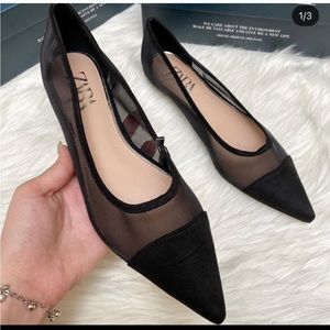 ZARA Mesh ballet flats